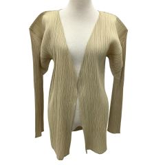ISSEY MIYAKE イッセイミヤケ PLEATS PLEASE カーディガン SIZE 3 PP04-JO607 アイボリー Bランク