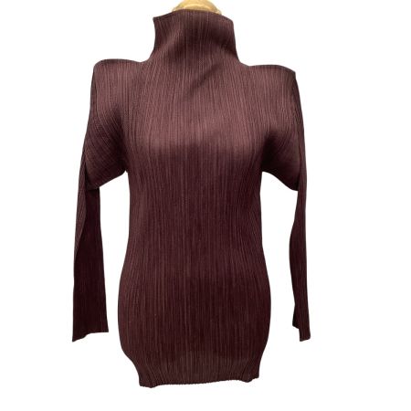 ISSEY MIYAKE イッセイミヤケ PLEATS PLEASE カットソー SIZE 3 PP73JK204 ワインレッド