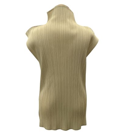 ISSEY MIYAKE イッセイミヤケ PLEATS PLEASE ノースリーブカットソー SIZE 3 PP04-JK603 アイボリー