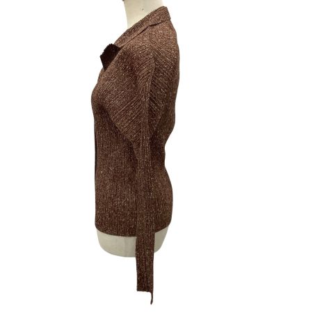 ISSEY MIYAKE イッセイミヤケ PLEATS PLEASE ジャケット 転写 SIZE 3  PP84-JK424 ブラウン