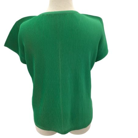ISSEY MIYAKE イッセイミヤケ PLEATS PLEASE カットソー SIZE 3 PP71-FK383 グリーン