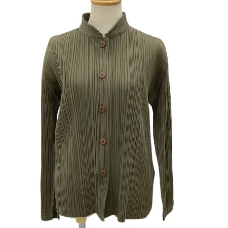 ISSEY MIYAKE イッセイミヤケ PLEATS PLEASE ジャケット SIZE 3 PP51-JD472 ブラウン