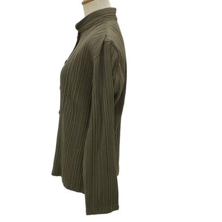 ISSEY MIYAKE イッセイミヤケ PLEATS PLEASE ジャケット SIZE 3 PP51-JD472 ブラウン