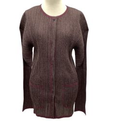 ISSEY MIYAKE イッセイミヤケ PLEATS PLEASE ジャケット SIZE 3 PP12-JD265 パープル Bランク