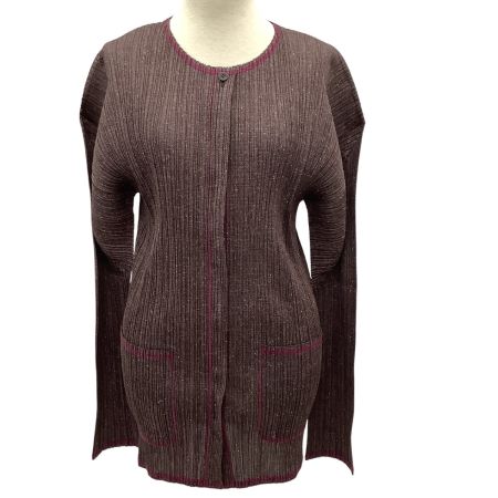 ISSEY MIYAKE イッセイミヤケ PLEATS PLEASE ジャケット SIZE 3 PP12-JD265 パープル