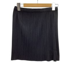 ISSEY MIYAKE イッセイミヤケ PLEATS PLEASE ミニスカート SIZE Free PP55-JG105 ブラック Bランク