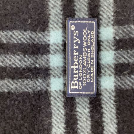 BURBERRY バーバリー マフラー ラムズウール チェック ネイビー