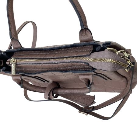 RIPANI レディース ２WAYバッグ ハンドバッグ ショルダバッグ ブラウン