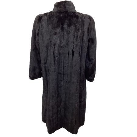 レディース 毛皮 コート SIZE 15号 ブラック