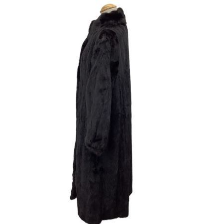 レディース 毛皮 コート SIZE 15号 ブラック