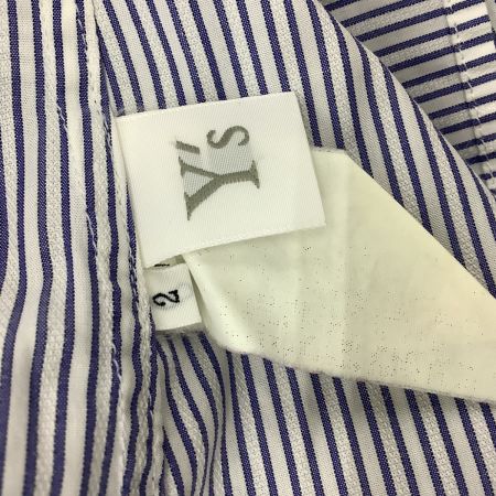 Y's ワイズ メンズ シャツ ストライプ SIZE 2 ブルー