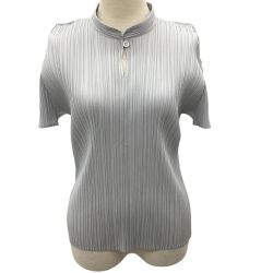 ISSEY MIYAKE イッセイミヤケ PLEATS PLEASE カットソー SIZE 4 PP55-JK105 グレー Bランク