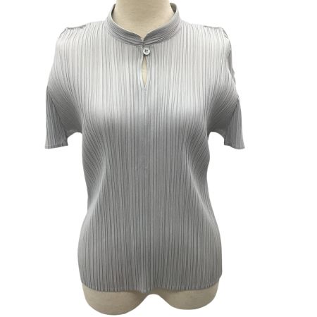 ISSEY MIYAKE イッセイミヤケ PLEATS PLEASE カットソー SIZE 4 PP55-JK105 グレー