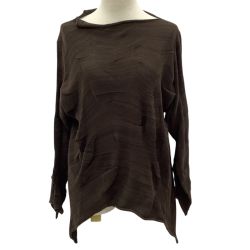 JURGEN LEHL ヨーガンレール レディース カットソー SIZE M ブラウン Bランク