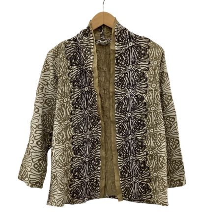 JURGEN LEHL ヨーガンレール レディース カーディガン SIZE M 花柄 ブラウン