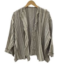 JURGEN LEHL ヨーガンレール レディース カーディガン SIZE M ベージュ Bランク