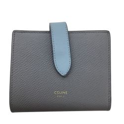 CELINE セリーヌ レディース ２つ折り財布 グレー Bランク