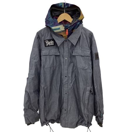 BLUE BLOOD ブルーブラッド メンズ スノーウェア 上下セット SIZE 上L 下M グレー×イエロー