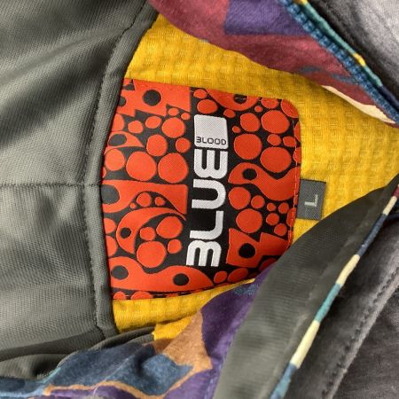 BLUE BLOOD ブルーブラッド メンズ スノーウェア 上下セット SIZE 上L 下M グレー×イエロー