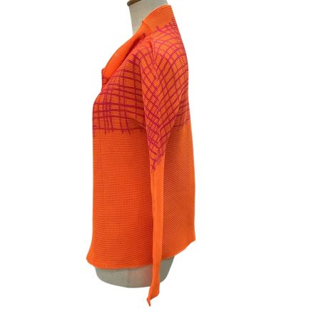 ME ISSEY MIYAKE イッセイミヤケ ミー カーディガン ワッフルプリーツ  MI12FO311 オレンジ
