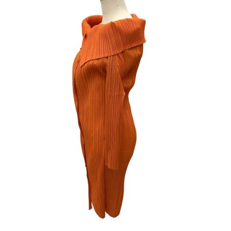 ISSEY MIYAKE イッセイミヤケ PLEATS PLEASE 変形 ジャケット ワンピース  SIZE 2 PP64-JA422 オレンジ