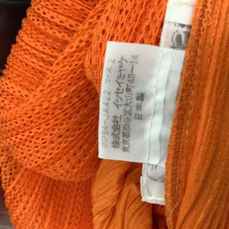 ISSEY MIYAKE イッセイミヤケ PLEATS PLEASE 変形 ジャケット ワンピース  SIZE 2 PP64-JA422 オレンジ