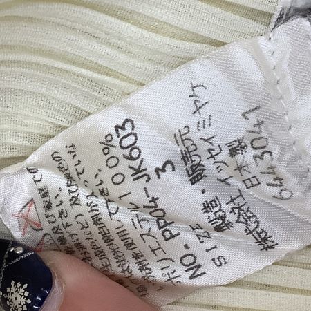 ISSEY MIYAKE イッセイミヤケ PLEATS PLEASE ノースリーブカットソー SIZE 3 PP04-JK603 アイボリー