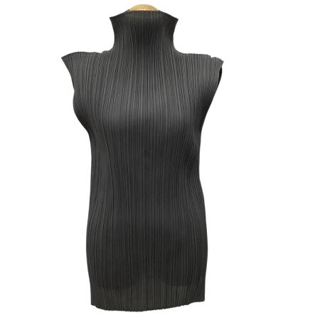 ISSEY MIYAKE イッセイミヤケ PLEATS PLEASE ノースリーブカットソー SIZE 3 グレー