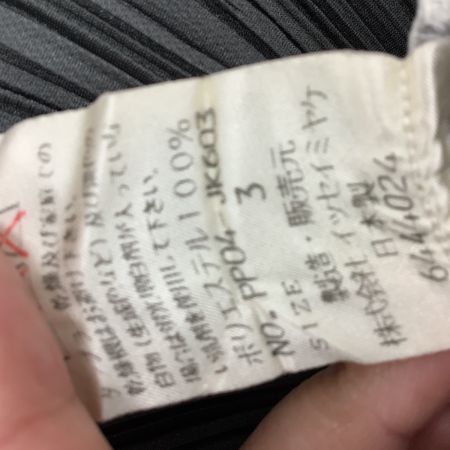 ISSEY MIYAKE イッセイミヤケ PLEATS PLEASE ノースリーブカットソー SIZE 3 グレー