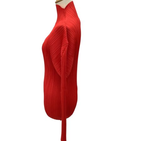 ISSEY MIYAKE イッセイミヤケ PLEATS PLEASE カットソー SIZE 3 PP93-JK074 レッド