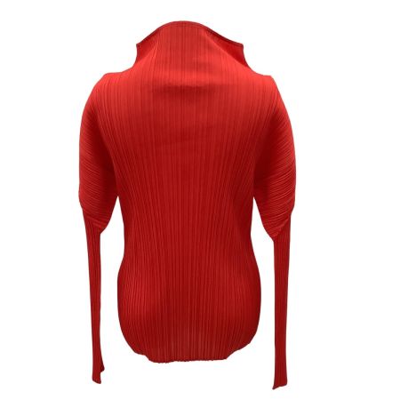 ISSEY MIYAKE イッセイミヤケ PLEATS PLEASE カットソー SIZE 3 PP93-JK074 レッド