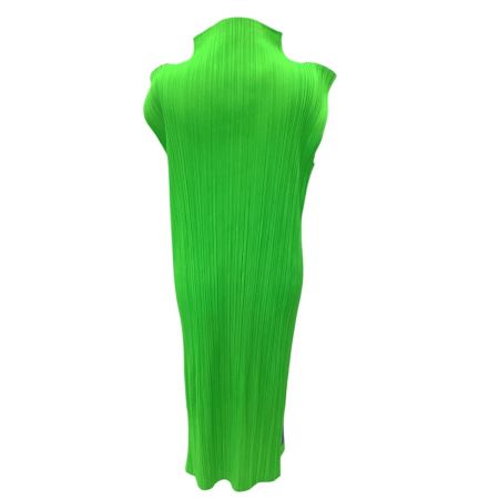 ISSEY MIYAKE イッセイミヤケ PLEATS PLEASE ワンピース SIZE 4 黄緑