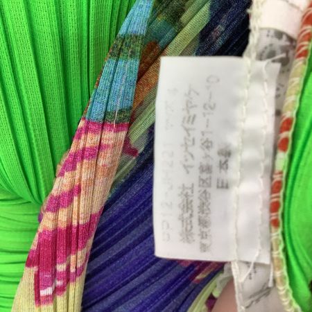 ISSEY MIYAKE イッセイミヤケ PLEATS PLEASE ワンピース SIZE 4 黄緑