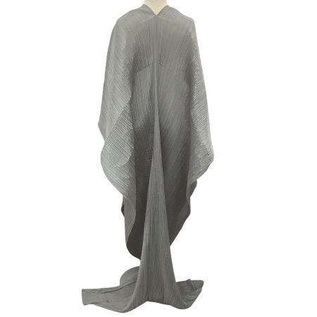 ISSEY MIYAKE イッセイミヤケ PLEATS PLEASE レディース 変形 ポンチョ ケープコート PP04-AD038 グレー
