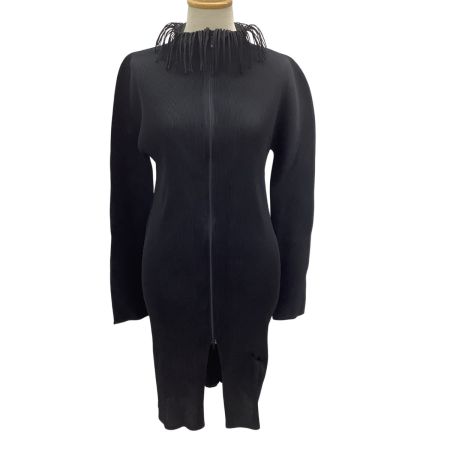 ISSEY MIYAKE イッセイミヤケ PLEATS PLEASE ジップアップ ワンピース  SIZE 3 PP21-FC005 ブラック