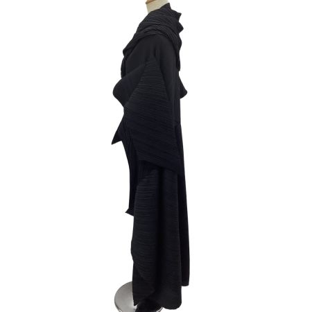ISSEY MIYAKE イッセイミヤケ プリーツ 変形 カーディガン ジャケット SIZE M IM92-FA919 ブラック