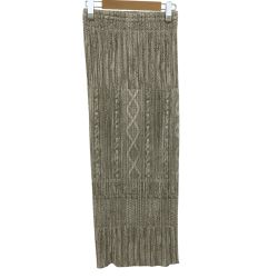 ISSEY MIYAKE イッセイミヤケ PLEATS PLEASE スカート  SIZE 4 PP64-JG431 ベージュ Bランク