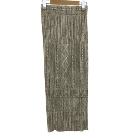 ISSEY MIYAKE イッセイミヤケ PLEATS PLEASE スカート  SIZE 4 PP64-JG431 ベージュ