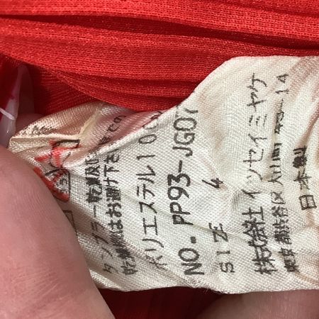 ISSEY MIYAKE イッセイミヤケ PLEATS PLEASE スカート  SIZE 4 PP93-JG079 レッド