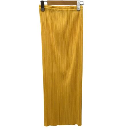 ISSEY MIYAKE イッセイミヤケ PLEATS PLEASE スカート SIZE 4 PP63-JG101 イエロー