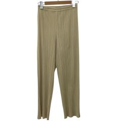 ISSEY MIYAKE イッセイミヤケ PLEATS PLEASE パンツ SIZE 1 PP05-JF004 ベージュ Bランク
