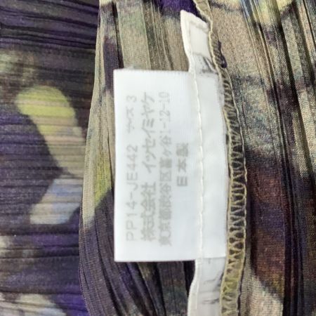 ISSEY MIYAKE イッセイミヤケ PLEATS PLEASE  ノースリーブシャツ SIZE 3 PP14-JE442 パープル