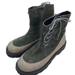 jiu 慈雨 レディース ブーツ SIZE 24.5cm オリーブ Bランク