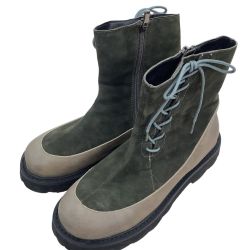 jiu 慈雨 レディース ブーツ SIZE 24.5cm オリーブ Bランク