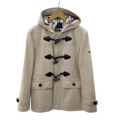 BURBERRY BLACK LABEL バーバリーブラックレーベル メンズ ダッフルコート SIZE M ベージュ Cランク