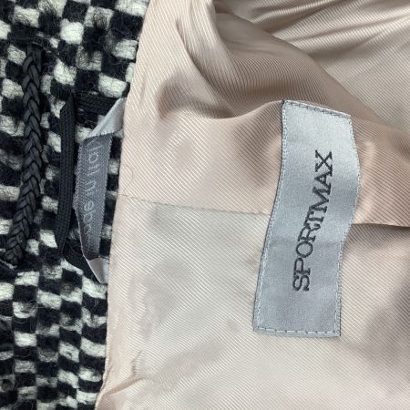 MAX MARA マックスマーラー レディース コート SIZE 42 ホワイト×ブラック