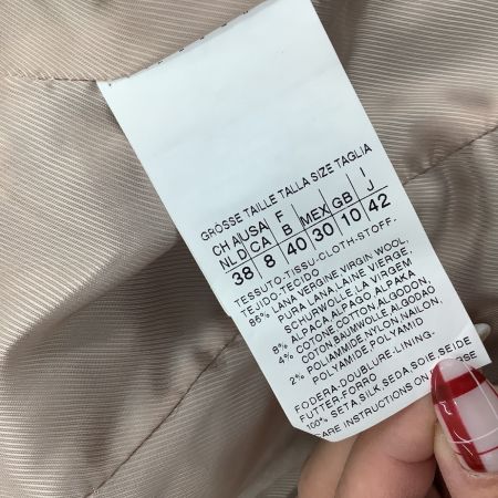 MAX MARA マックスマーラー レディース コート SIZE 42 ホワイト×ブラック