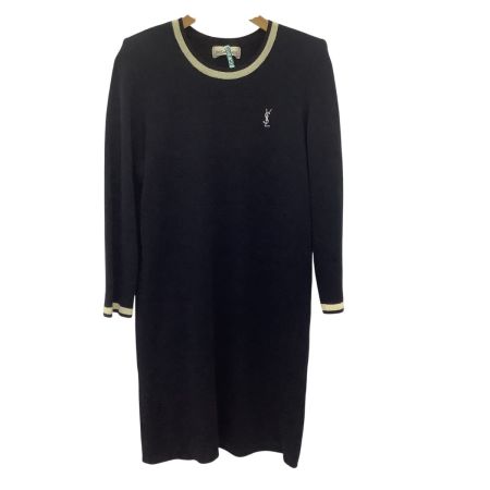 Yves Saint Laurent イブサンローラン レディース ワンピース SIZE M ブラック