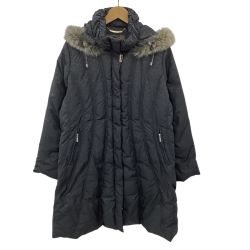 balmain バルマン レディース ダウンコート SIZE L ダウン95% ブラック Bランク