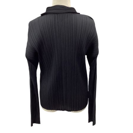 ISSEY MIYAKE イッセイミヤケ PLEATS PLEASE シャツ SIZE 3 PP23-JJ142 ブラック